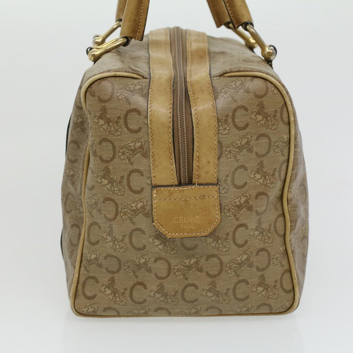 Celine C Macadam Canvas Hand Bag Beige  ki2542