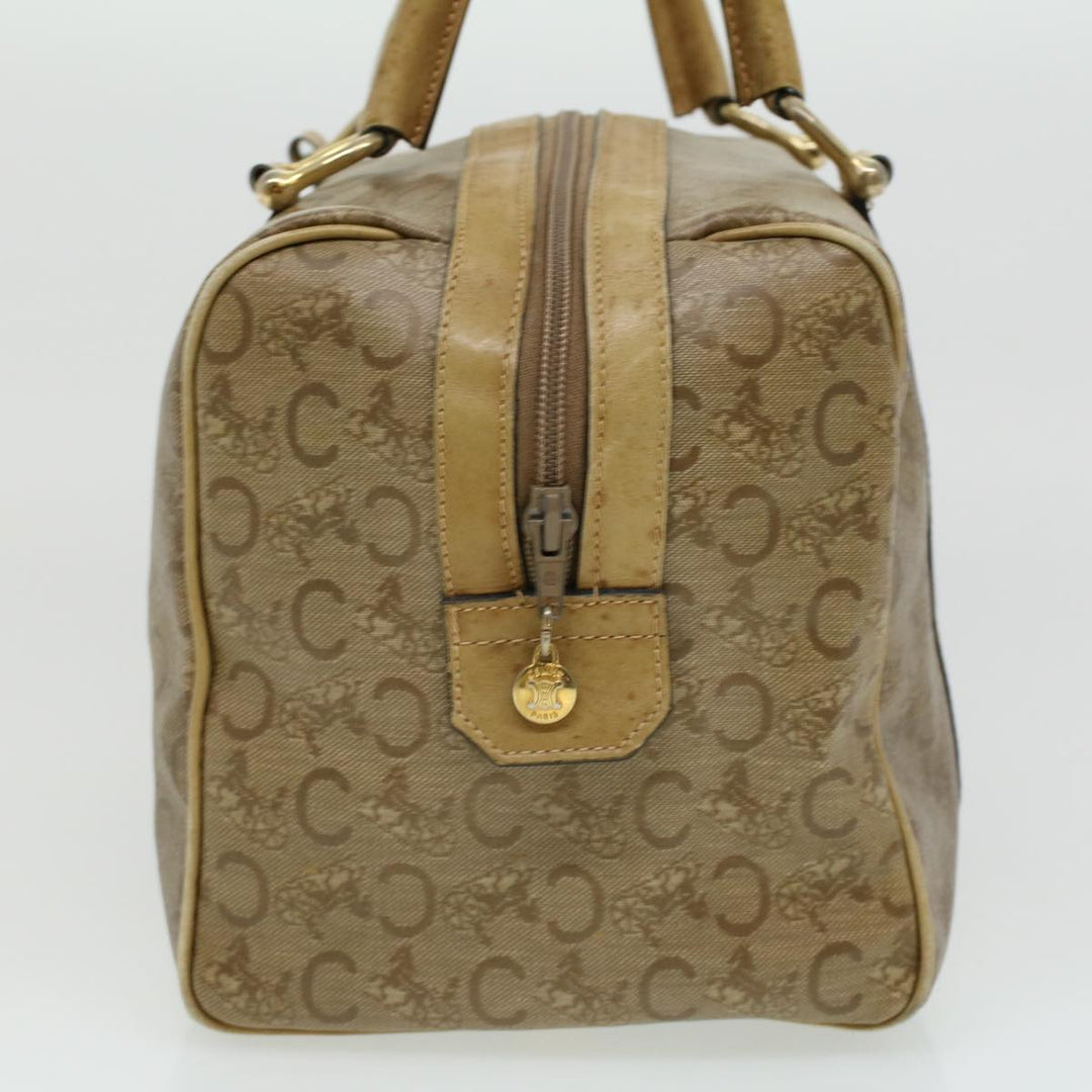 Celine C Macadam Canvas Hand Bag Beige  ki2542