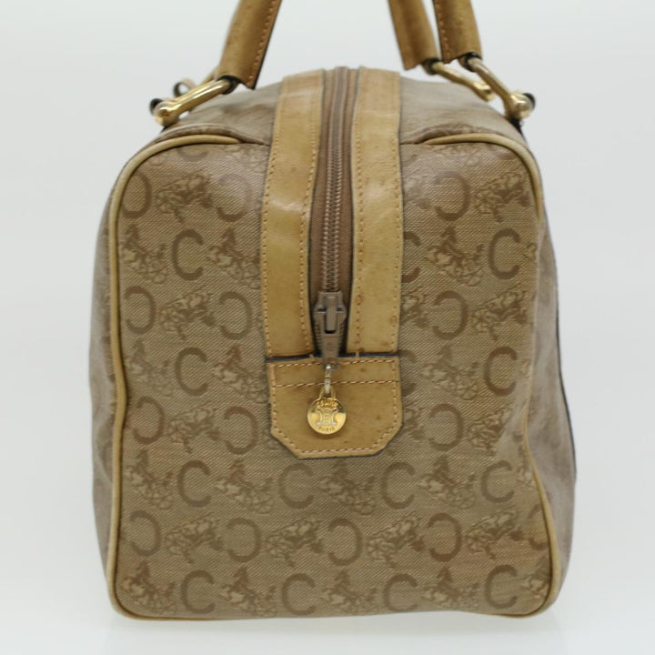Celine C Macadam Canvas Hand Bag Beige  ki2542