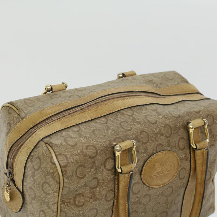 Celine C Macadam Canvas Hand Bag Beige  ki2542