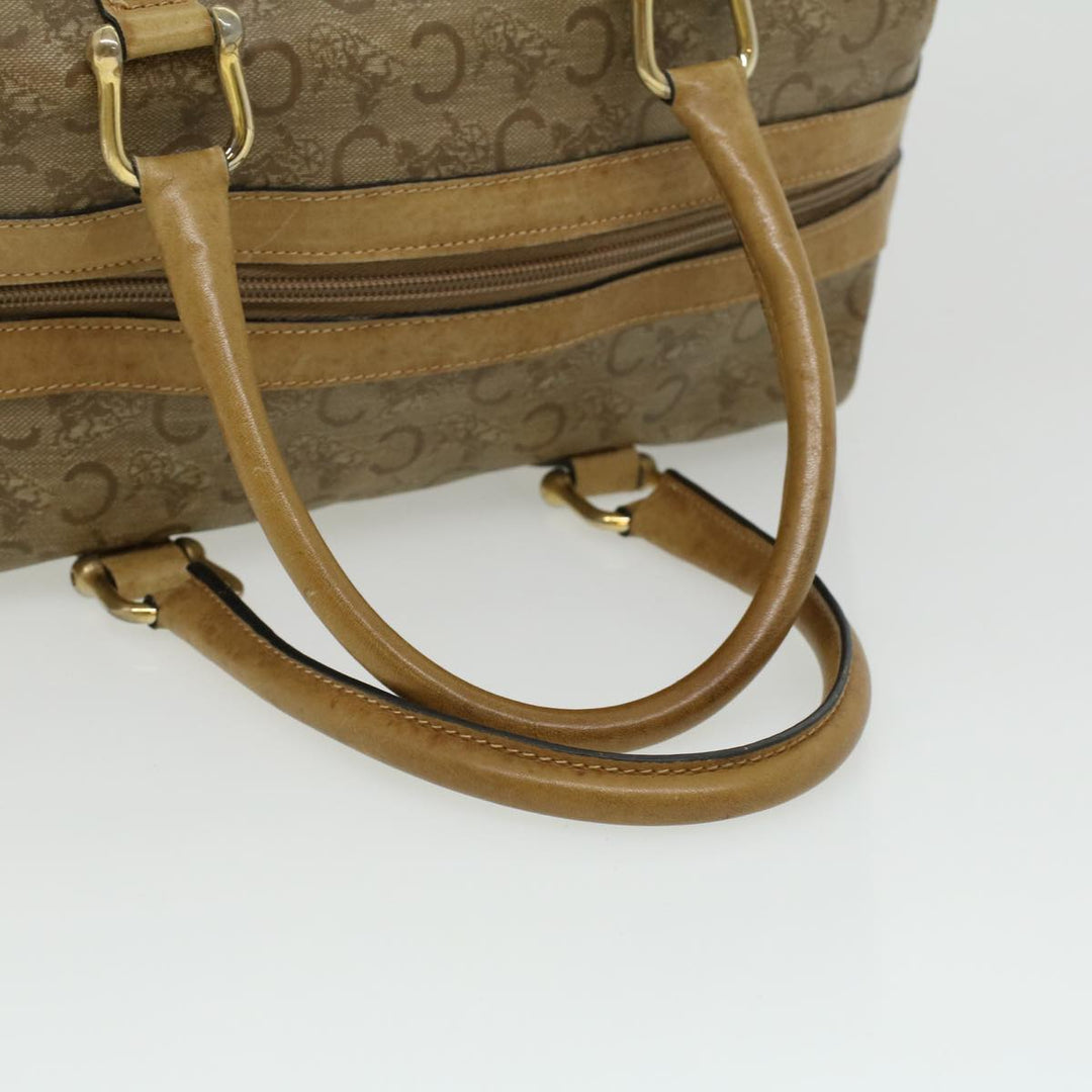 Celine C Macadam Canvas Hand Bag Beige  ki2542