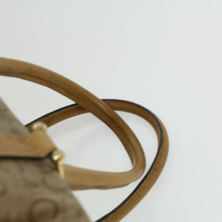 Celine C Macadam Canvas Hand Bag Beige  ki2542