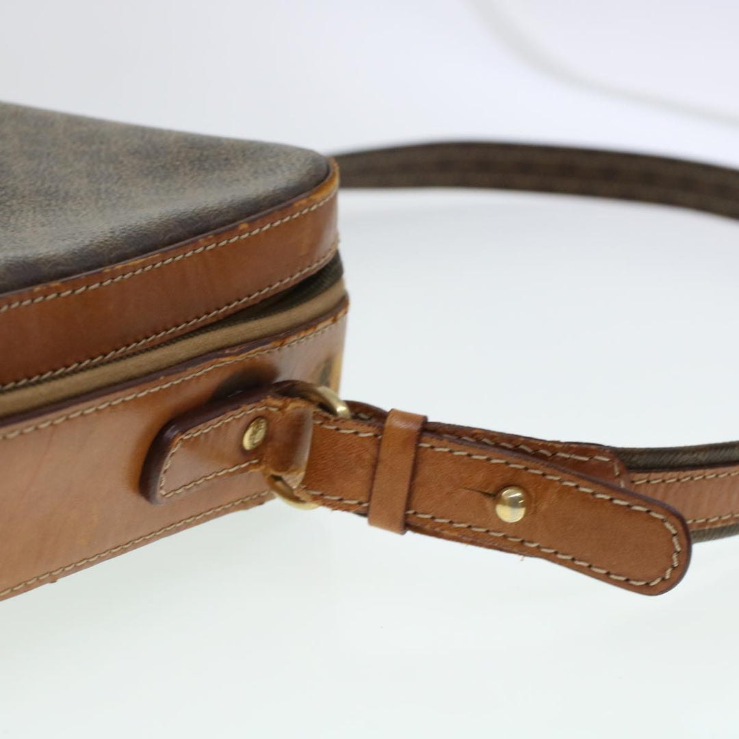 Celine Macadam Canvas Briefcase PVC Leather 2way Brown  ki3039
