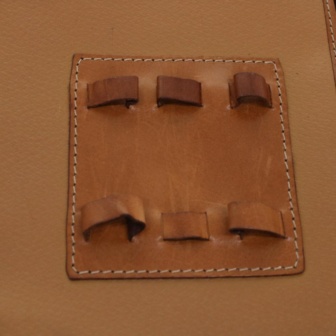 Celine Macadam Canvas Briefcase PVC Leather 2way Brown  ki3039