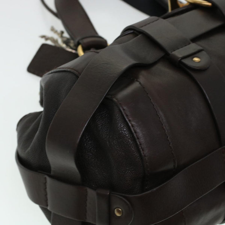 Chloe Hand Bag Leather Brown ki3040