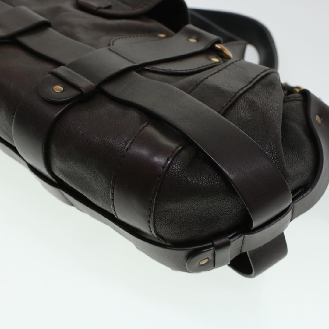 Chloe Hand Bag Leather Brown ki3040