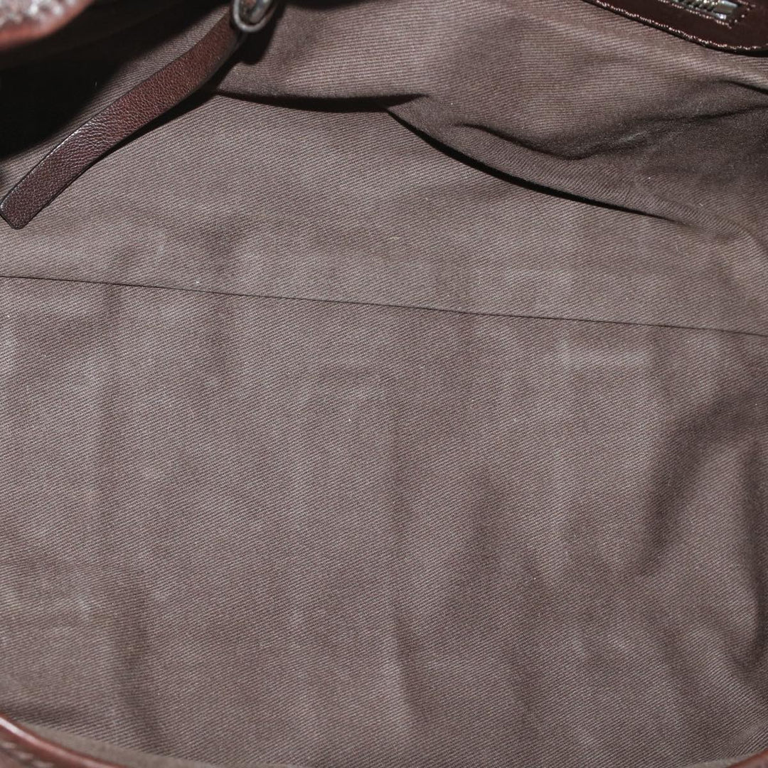 Chloe Hand Bag Leather Brown ki3040