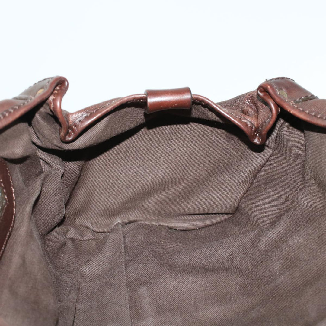 Chloe Hand Bag Leather Brown ki3040