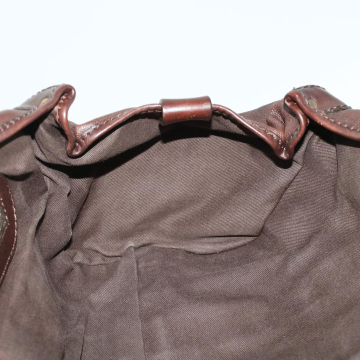 Chloe Hand Bag Leather Brown ki3040