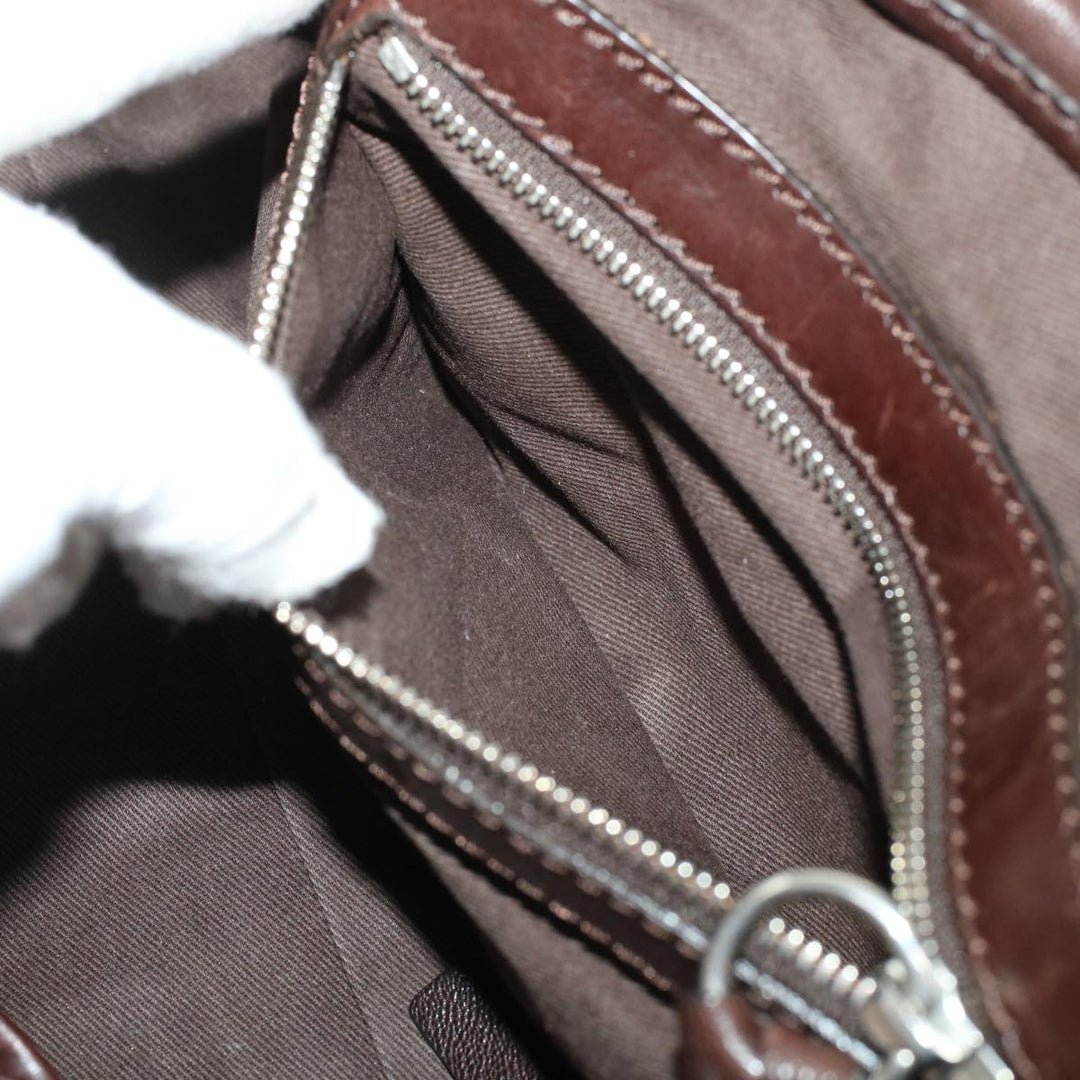Chloe Hand Bag Leather Brown ki3040