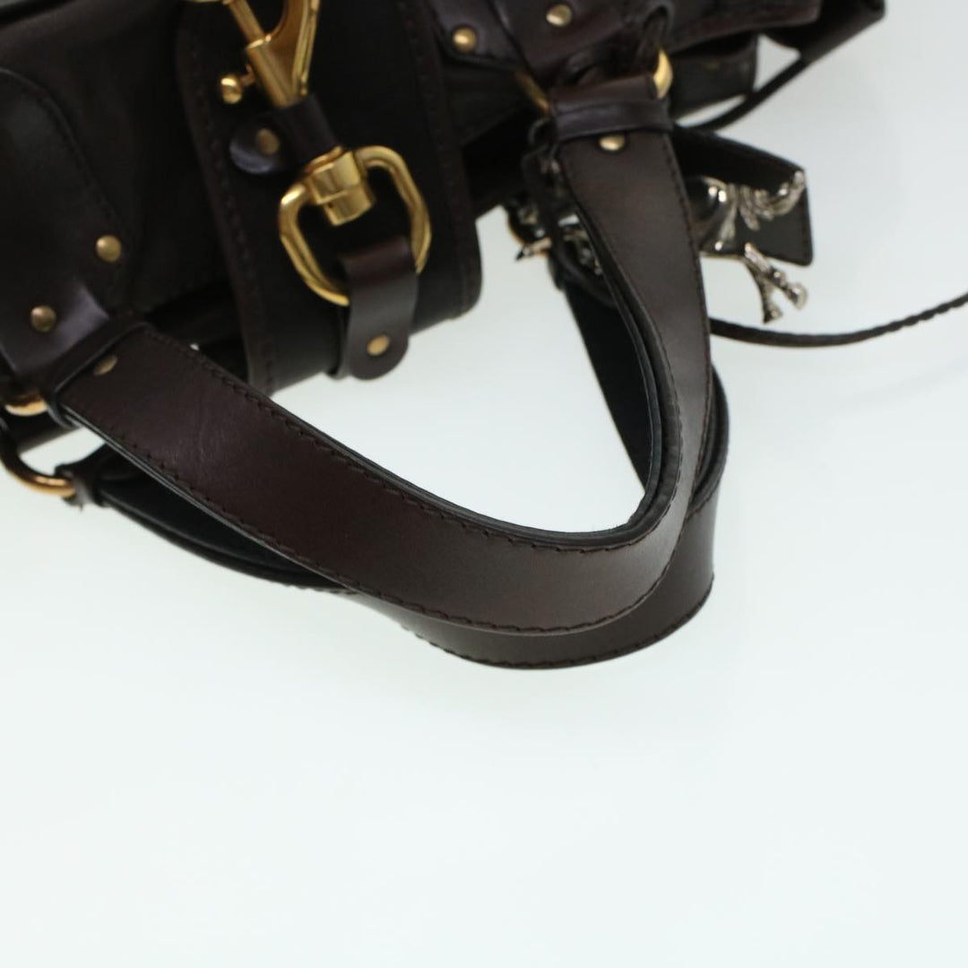 Chloe Hand Bag Leather Brown ki3040