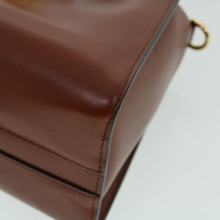 Chloe Chain Mini Annie Hand Bag Leather 2way Brown ki3449