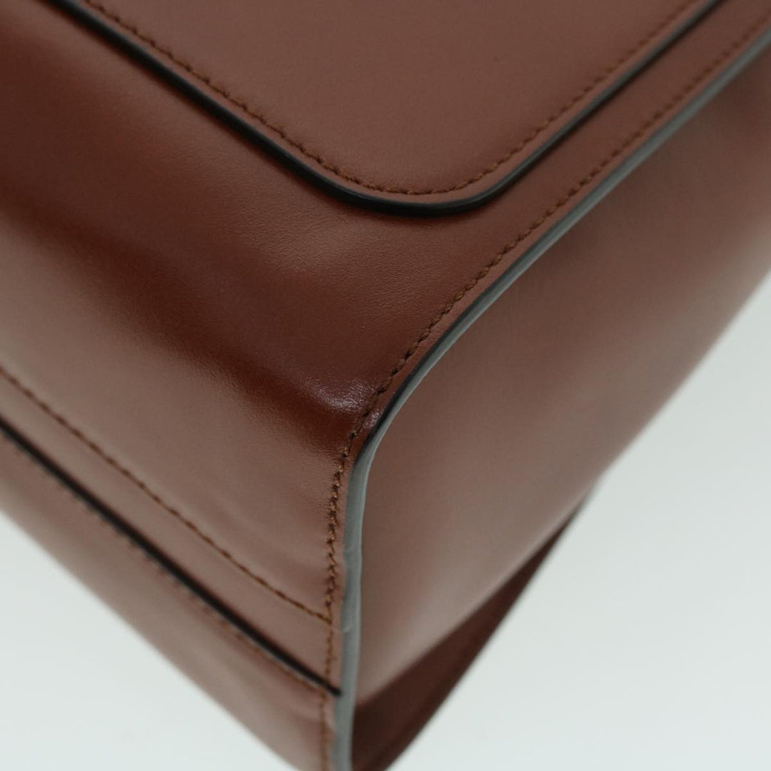 Chloe Chain Mini Annie Hand Bag Leather 2way Brown ki3449