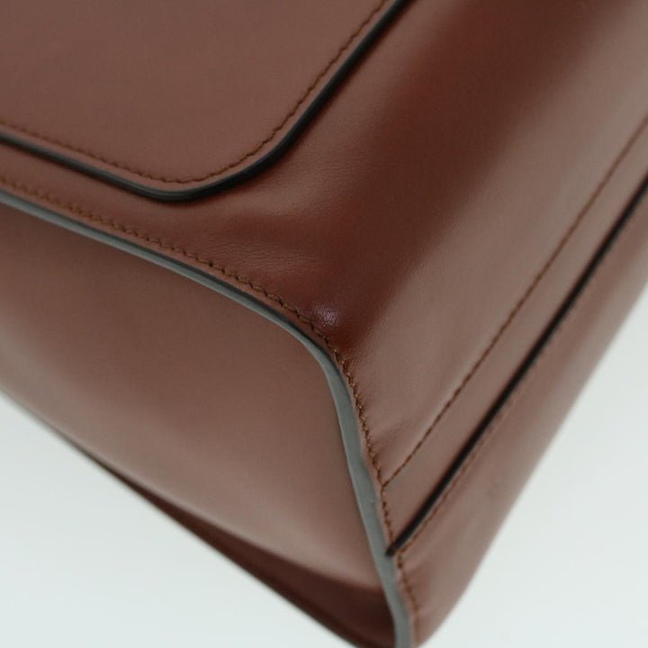 Chloe Chain Mini Annie Hand Bag Leather 2way Brown ki3449