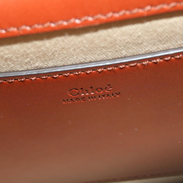 Chloe Chain Mini Annie Hand Bag Leather 2way Brown ki3449