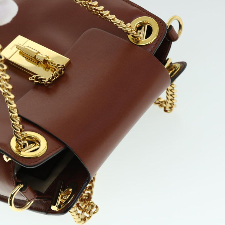 Chloe Chain Mini Annie Hand Bag Leather 2way Brown ki3449