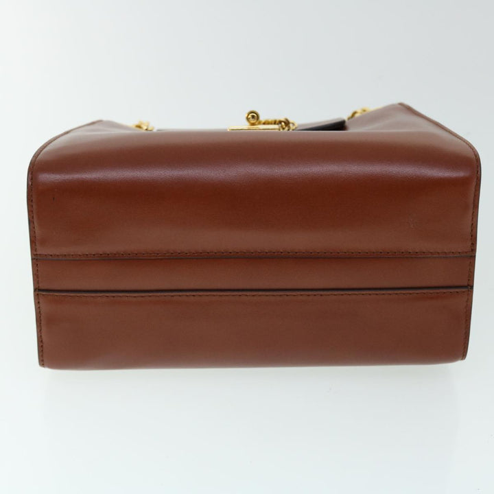 Chloe Chain Mini Annie Hand Bag Leather 2way Brown ki3449