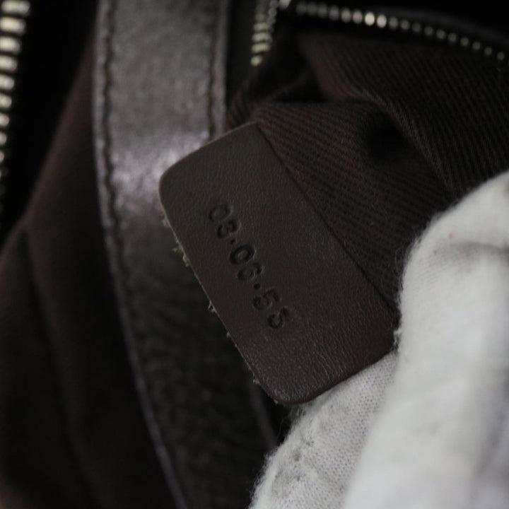 Chloe Paddington Hand Bag Leather Metallic Silver ki3489