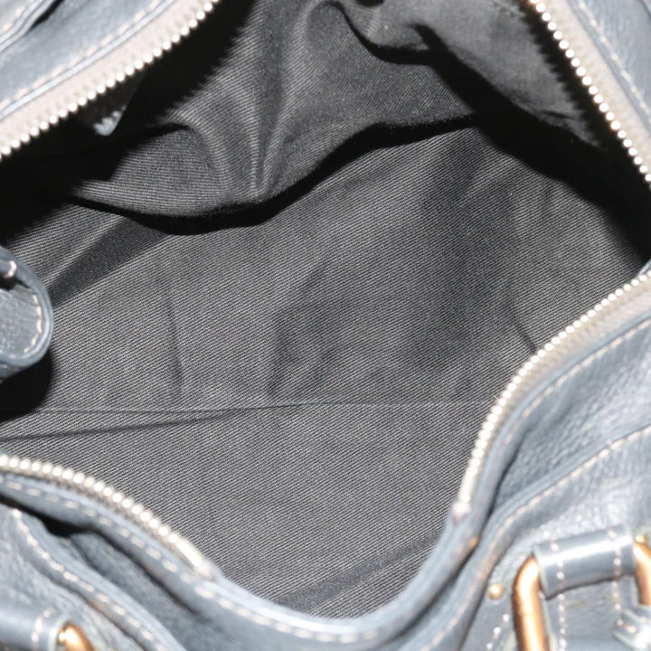 Chloe Paddington Hand Bag Leather Gray ki3538