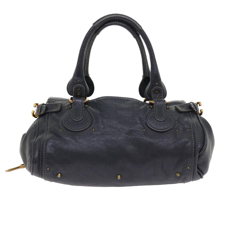 Chloe Paddington Hand Bag Leather Gray ki3538