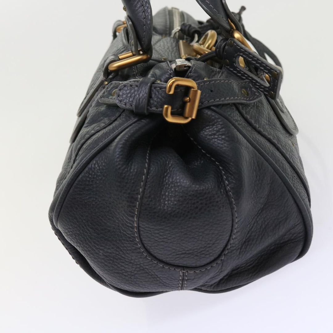 Chloe Paddington Hand Bag Leather Gray ki3538