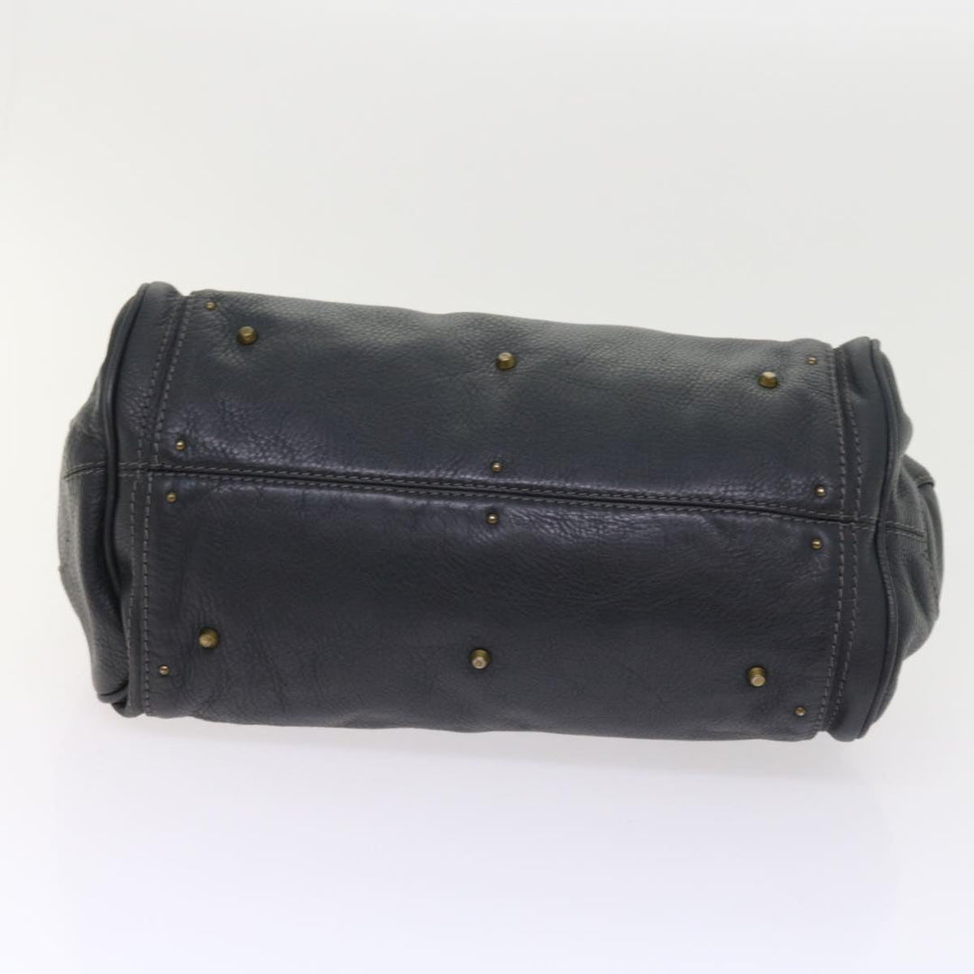 Chloe Paddington Hand Bag Leather Gray ki3538