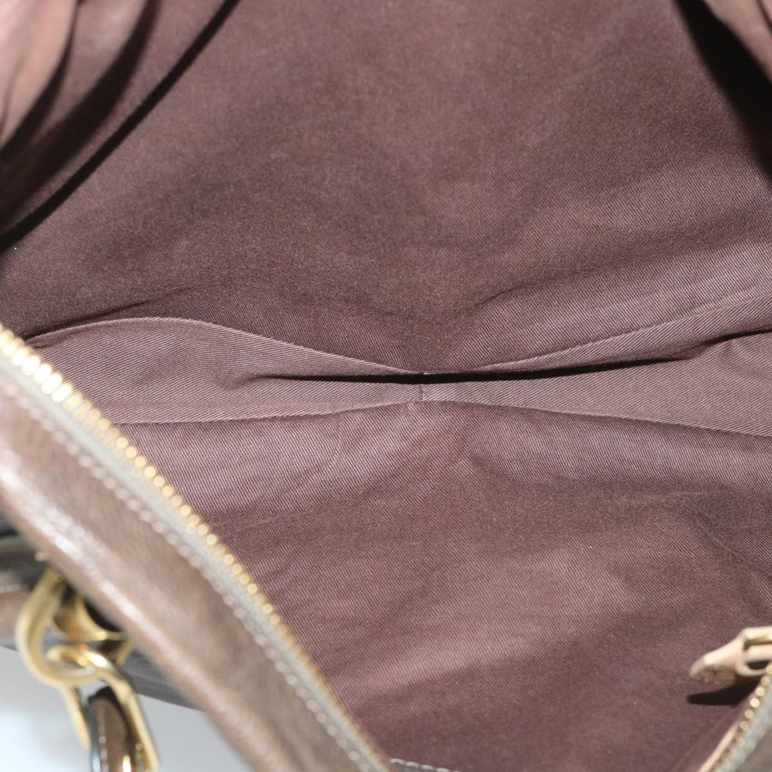 Chloe Paraty Shoulder Bag Leather 2way Brown ki3591