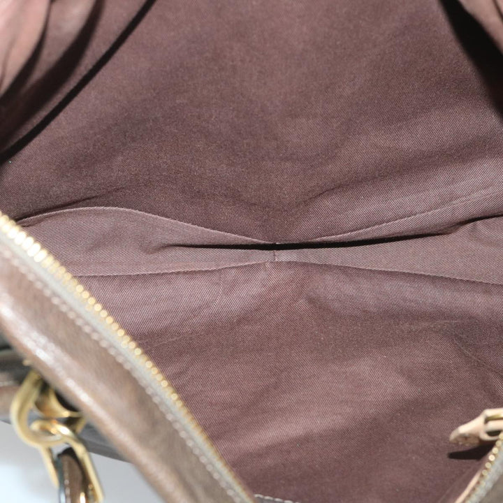Chloe Paraty Shoulder Bag Leather 2way Brown ki3591