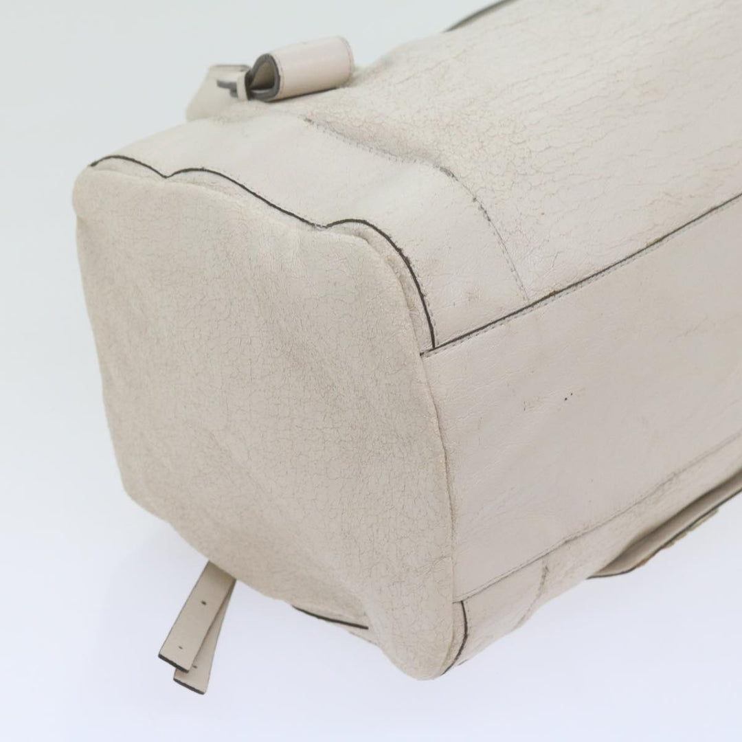 Chloe Hand Bag Leather 2Set White ki3822