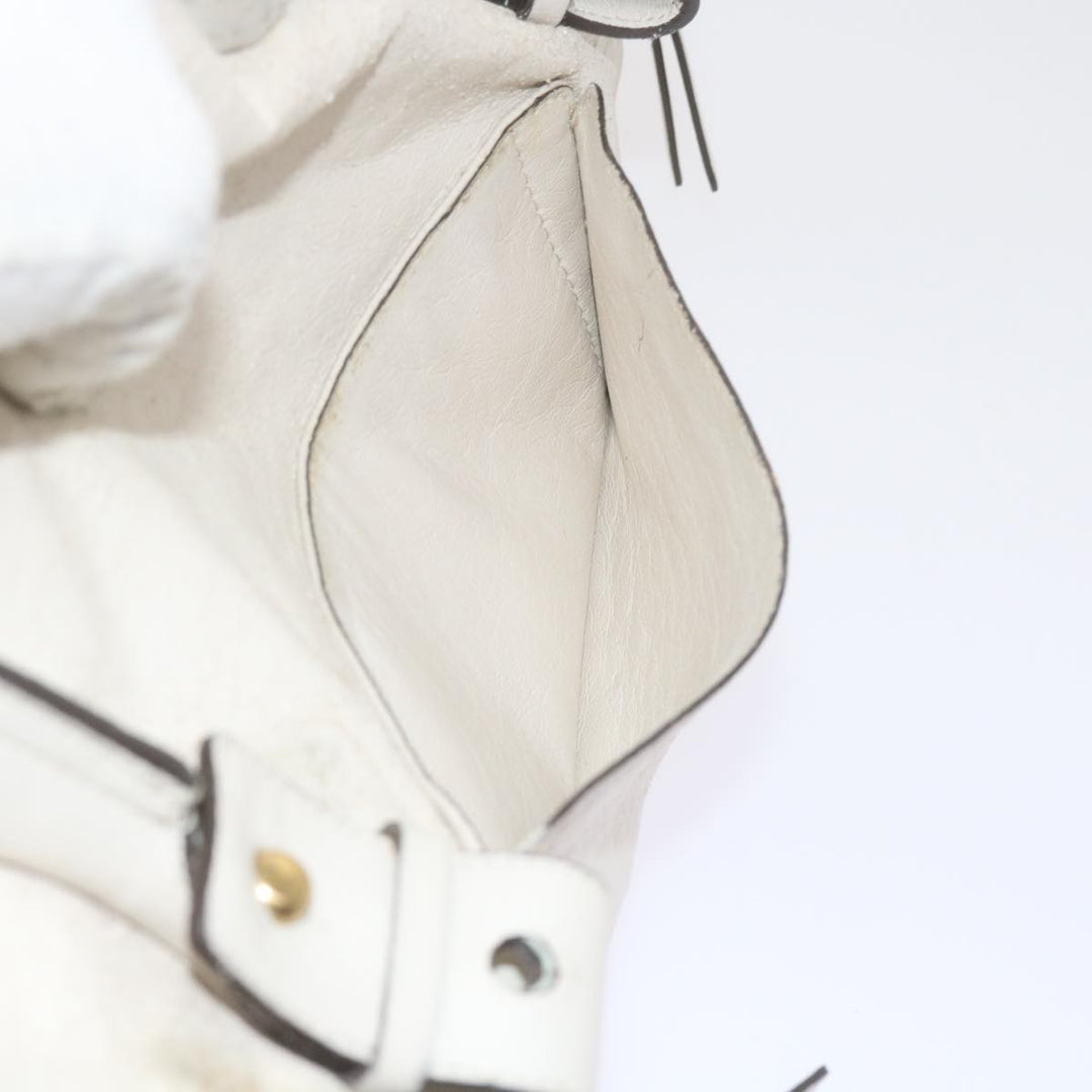 Chloe Hand Bag Leather 2Set White ki3822