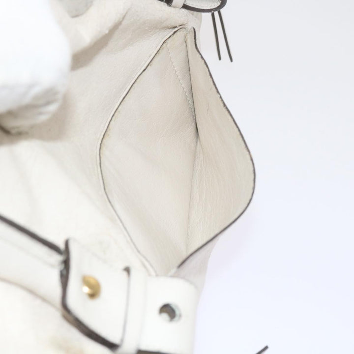 Chloe Hand Bag Leather 2Set White ki3822