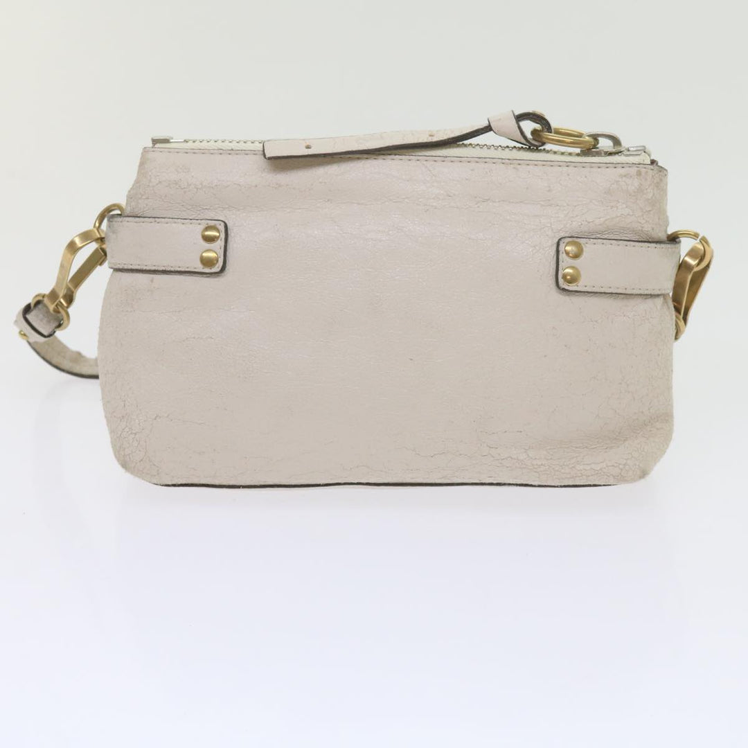 Chloe Hand Bag Leather 2Set White ki3822