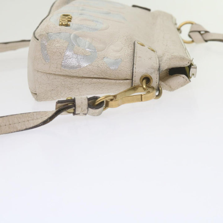 Chloe Hand Bag Leather 2Set White ki3822