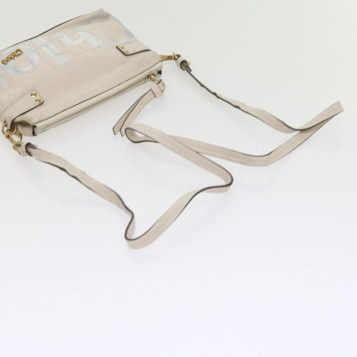 Chloe Hand Bag Leather 2Set White ki3822