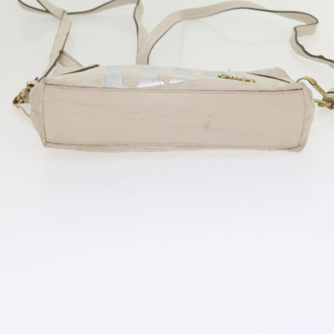 Chloe Hand Bag Leather 2Set White ki3822