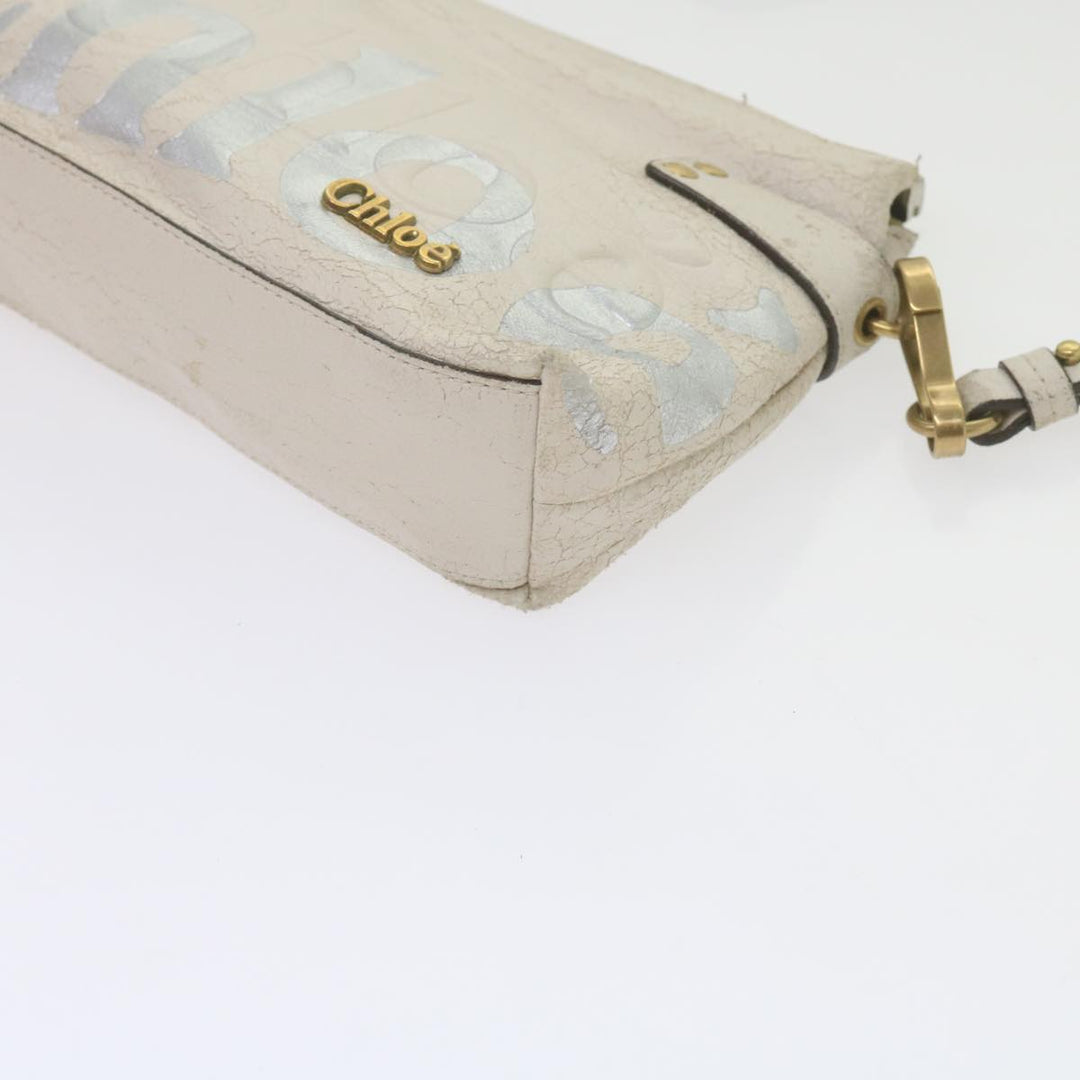 Chloe Hand Bag Leather 2Set White ki3822
