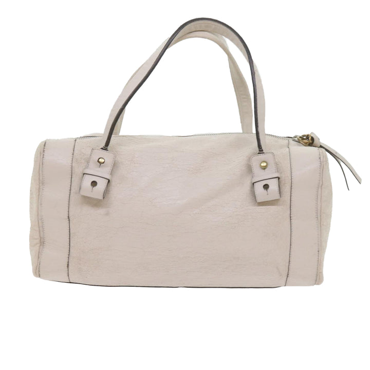 Chloe Hand Bag Leather 2Set White ki3822