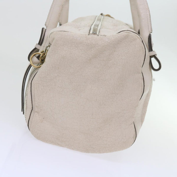 Chloe Hand Bag Leather 2Set White ki3822