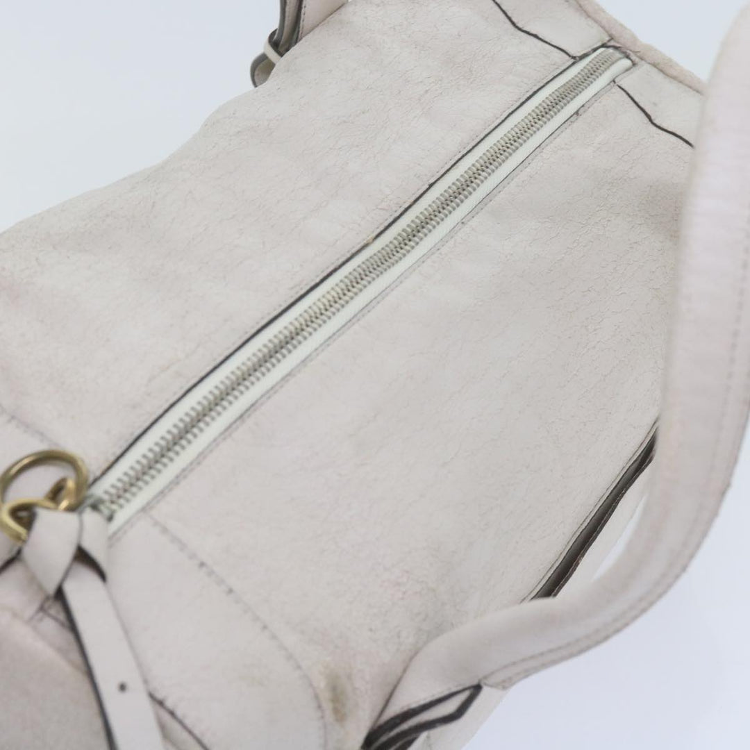 Chloe Hand Bag Leather 2Set White ki3822