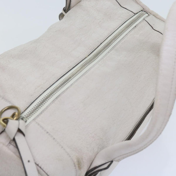 Chloe Hand Bag Leather 2Set White ki3822