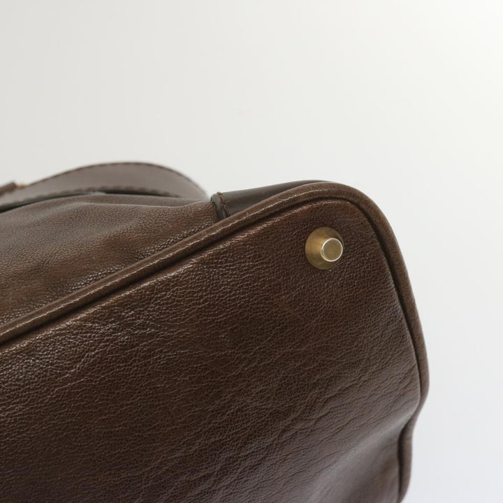 Chloe Kerala Hand Bag Leather Brown ki3920