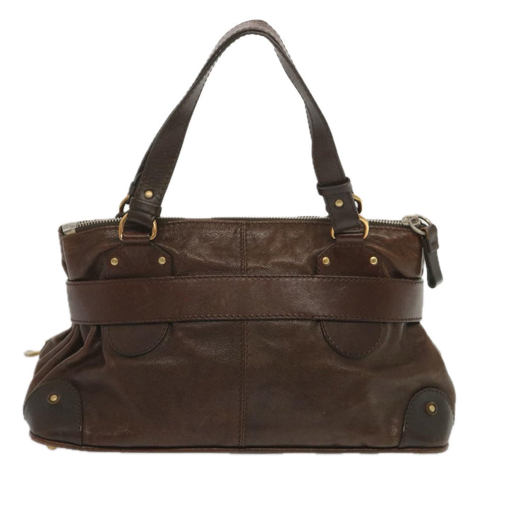 Chloe Kerala Hand Bag Leather Brown ki3920