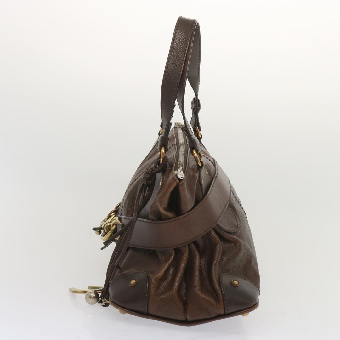 Chloe Kerala Hand Bag Leather Brown ki3920