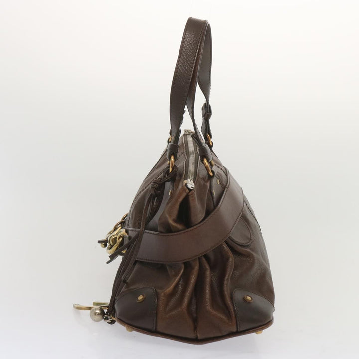 Chloe Kerala Hand Bag Leather Brown ki3920
