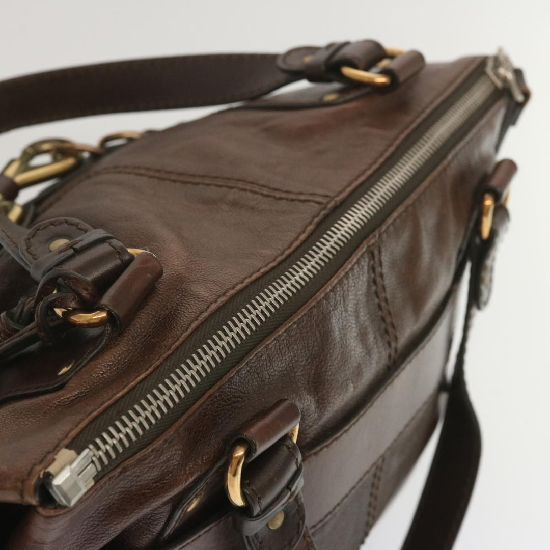 Chloe Kerala Hand Bag Leather Brown ki3920