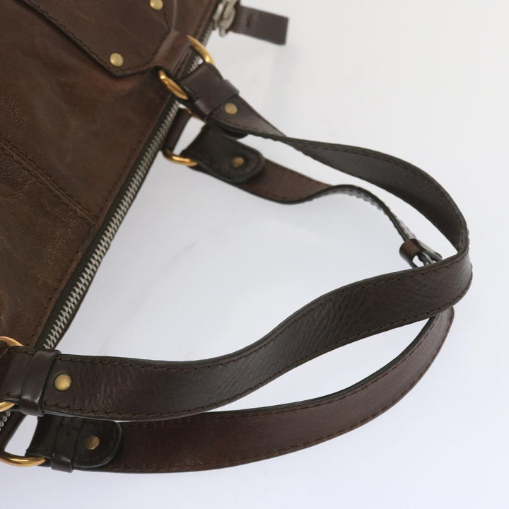 Chloe Kerala Hand Bag Leather Brown ki3920