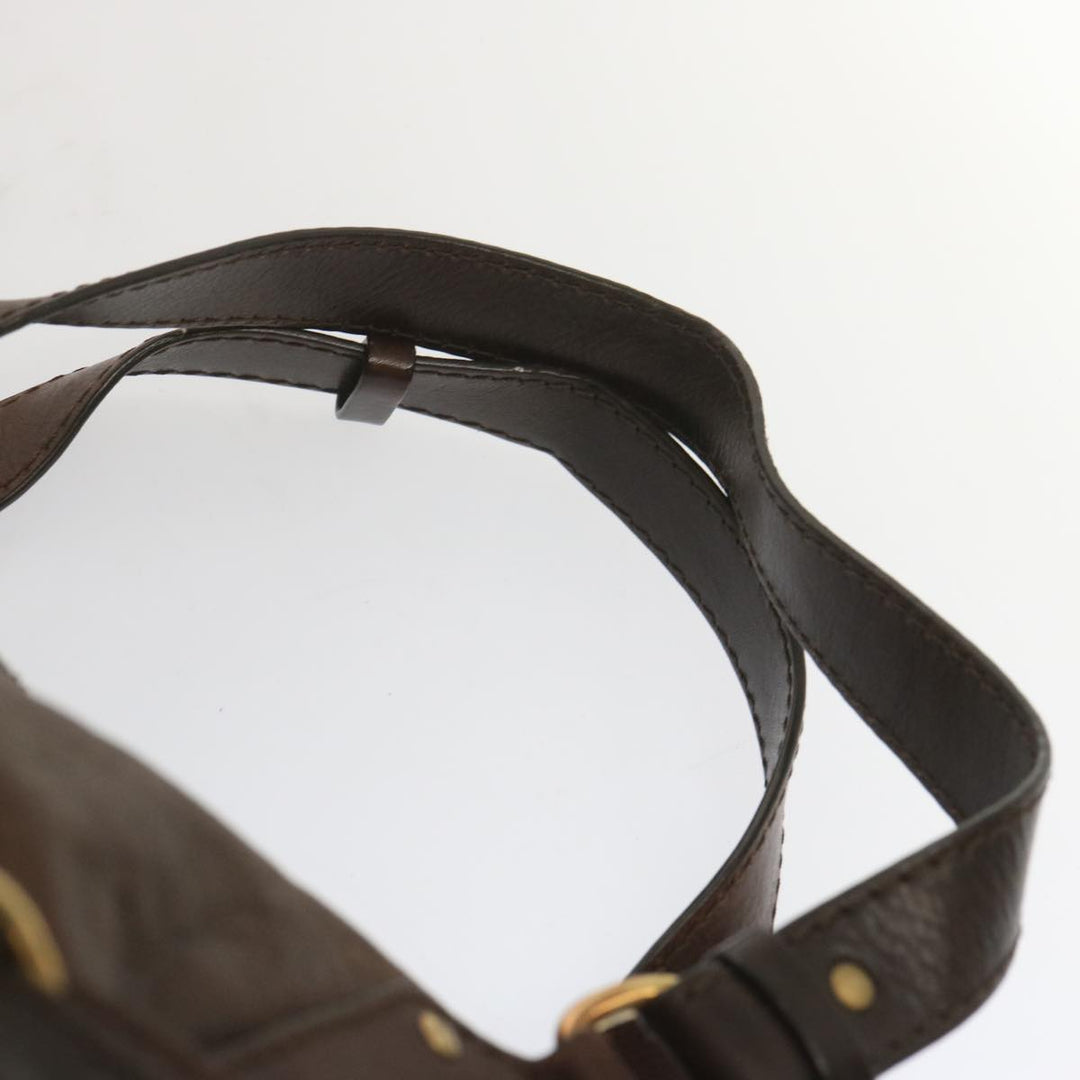 Chloe Kerala Hand Bag Leather Brown ki3920
