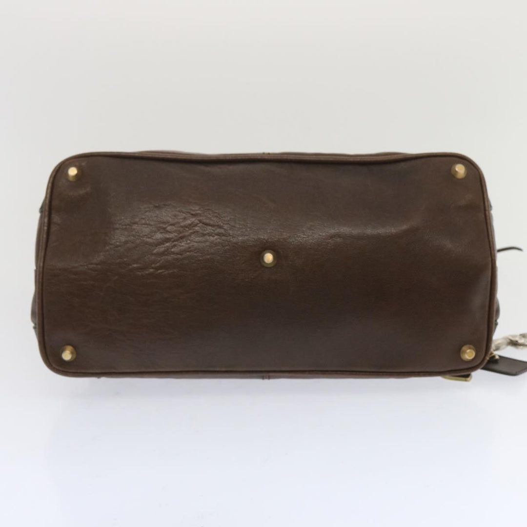 Chloe Kerala Hand Bag Leather Brown ki3920