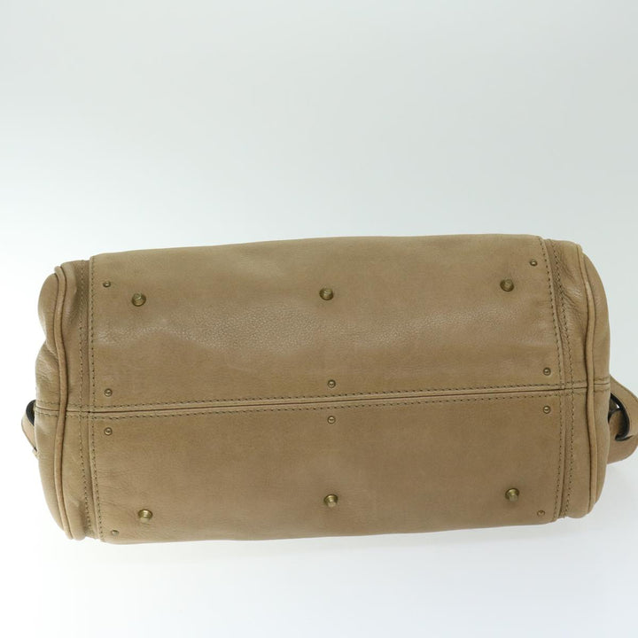 Chloe Paddington Hand Bag Leather 2way Beige 03 09 51 5276 ki4105