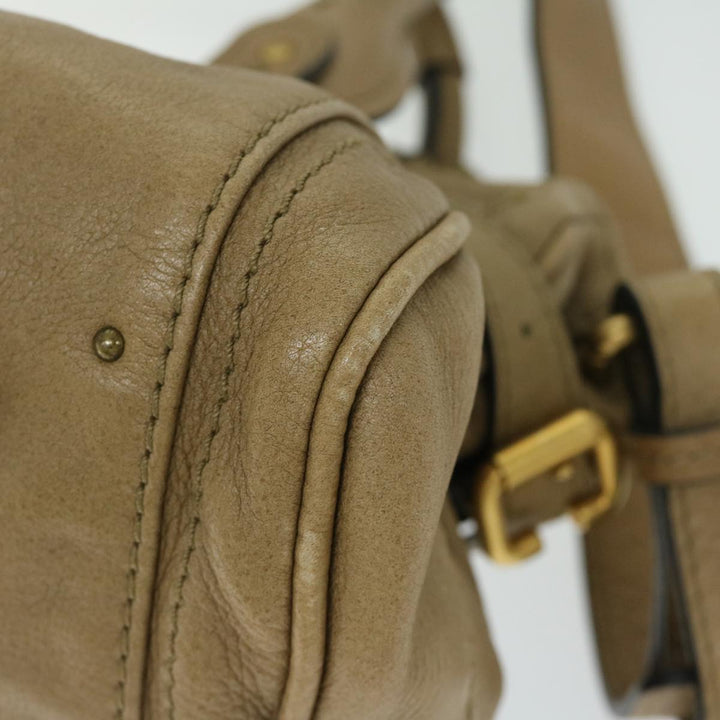 Chloe Paddington Hand Bag Leather 2way Beige 03 09 51 5276 ki4105